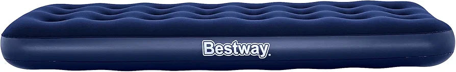 Bestway 6700 Comfort Quest Flocked Air Bed - 185 X 76 X 22 Cm Single Blue