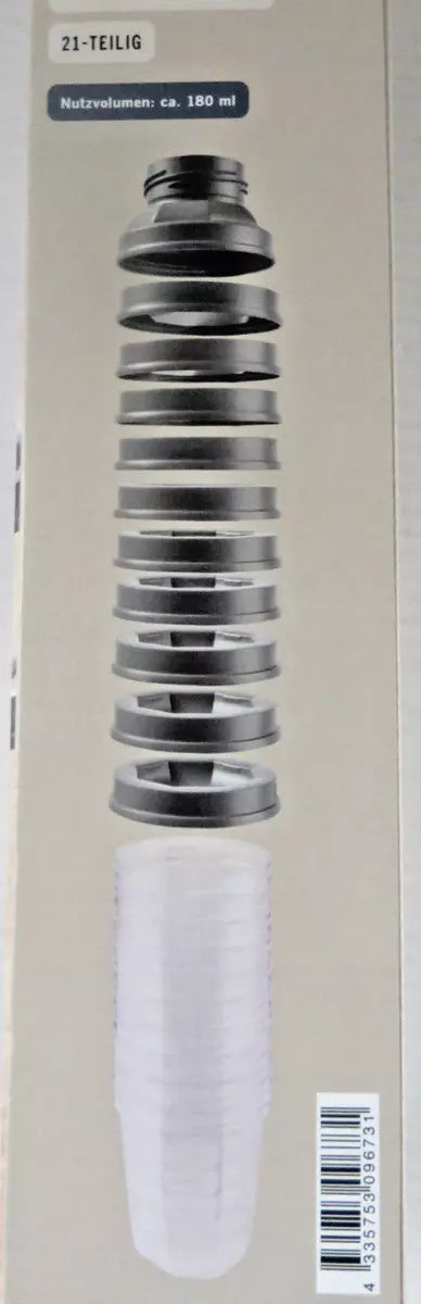 New ° LUPILU 21-piece breast milk storage cup set, baby bottle cups, NEW