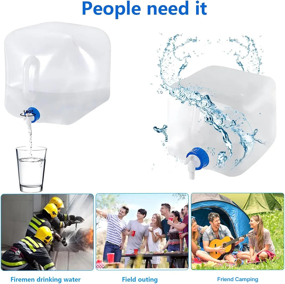 20 L Foldable Water Jerry Can with Tap