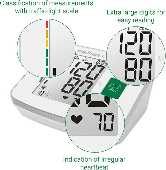 Medisana BU 512 sphygmomanometer/Blood Pressure Monitor Meter 51162