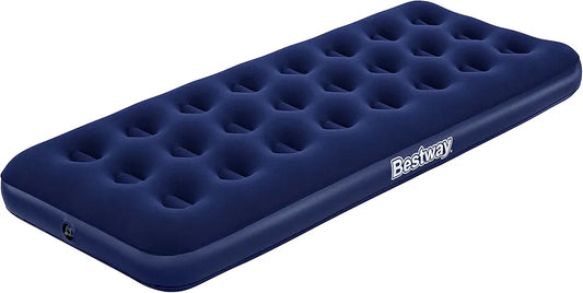 Bestway 6700 Comfort Quest Flocked Air Bed - 185 X 76 X 22 Cm Single Blue