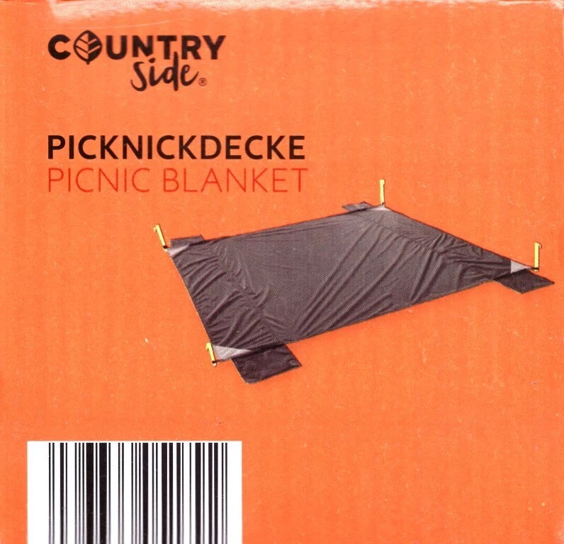 COUNTRYSIDE ® Picnic Blanket with Storage Bag 210x200cm / Beach Blanket