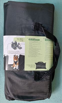 Zoofari Large Dog Car Seat Cover Black Suitable for back seat or boot 156x132cm