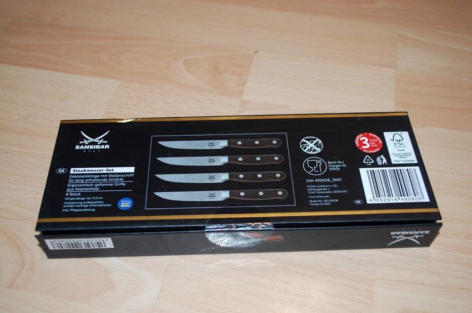 RÖSLE Sansibar 4-Piece Steak Knife Set